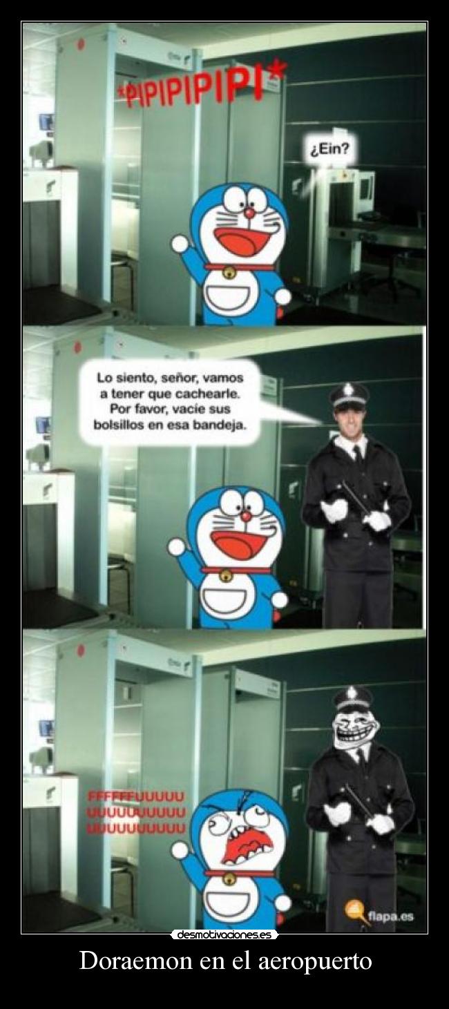 Doraemon en el aeropuerto - 