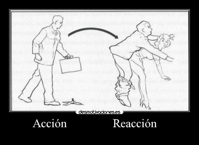    Acción               Reacción       - 