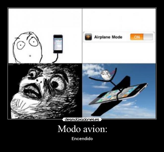Modo avion: - Encendido
