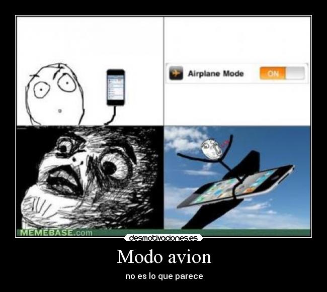 Modo avion - no es lo que parece