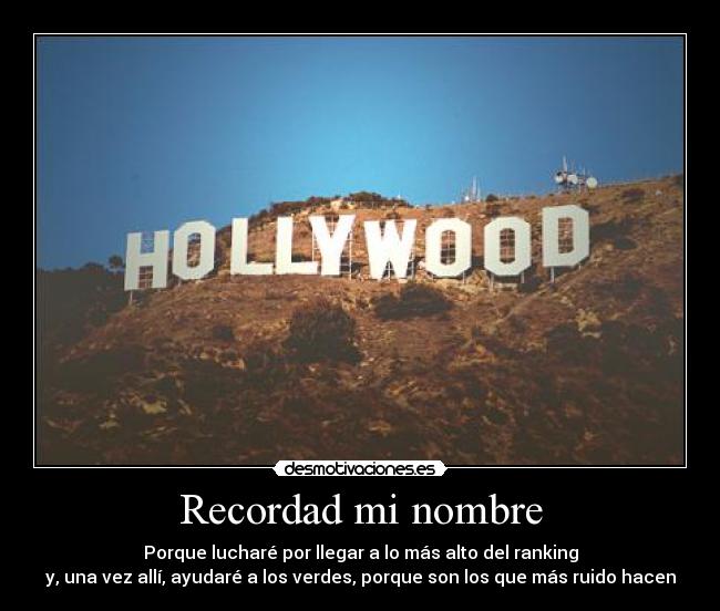 Recordad mi nombre - 
