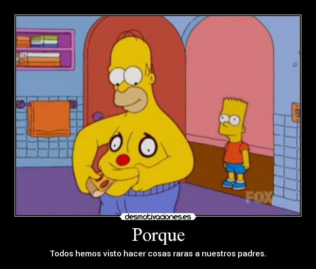 carteles cosas raras homer simpsom bart los simpsoms desmotivaciones