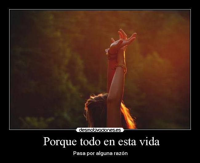 Porque todo en esta vida -
