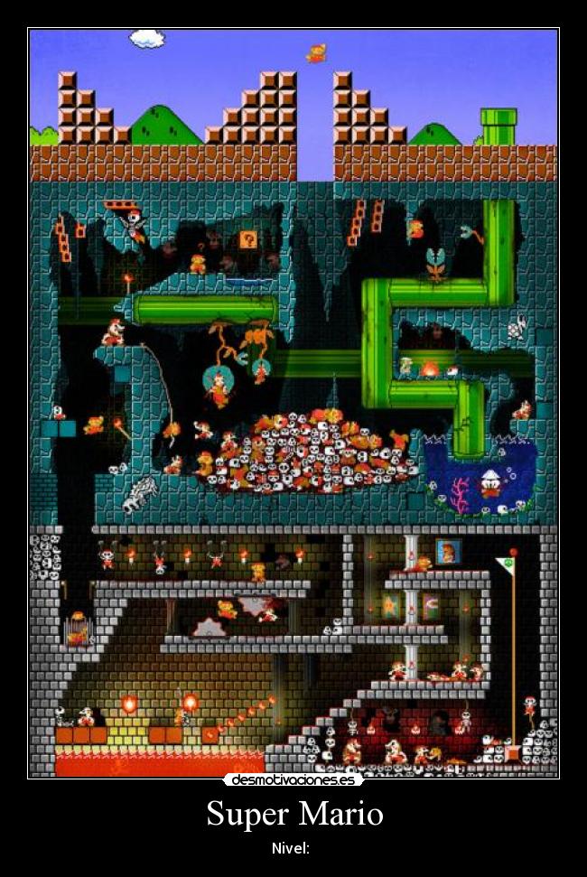 Super Mario - Nivel: ☠