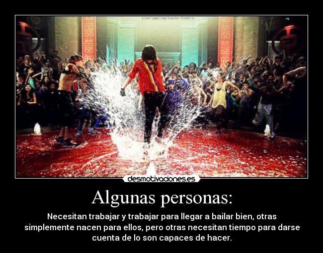 Algunas personas: - 