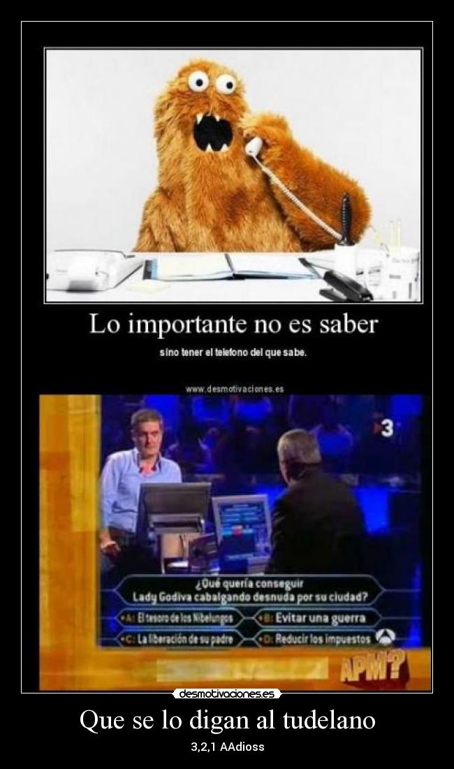 Que se lo digan al tudelano - 3,2,1 AAdioss