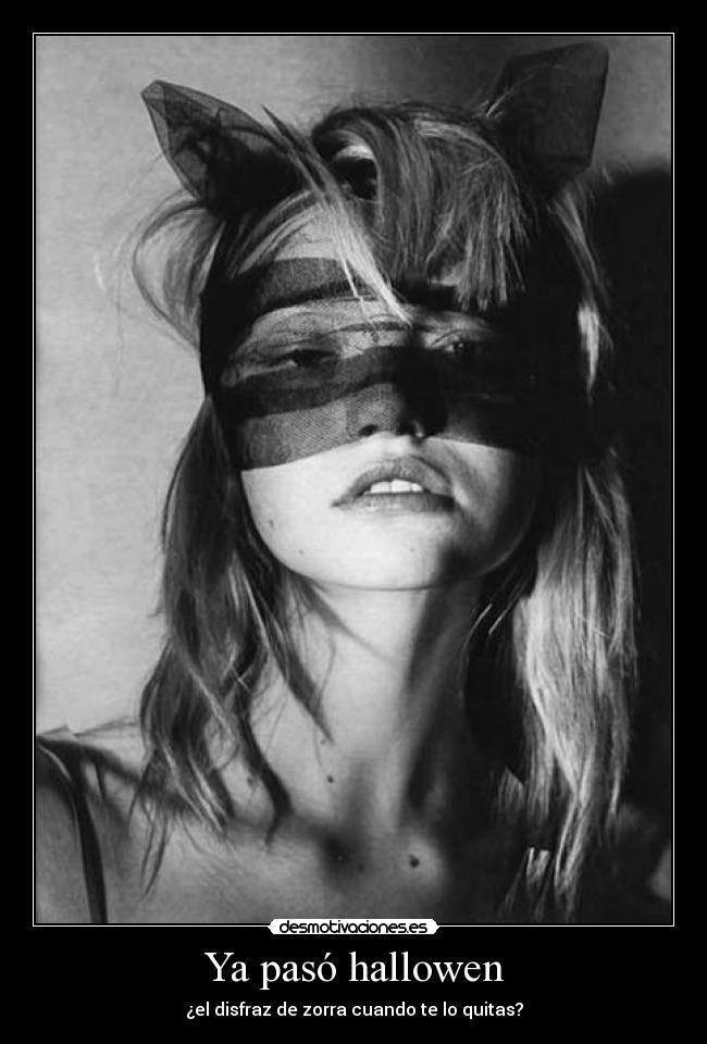 Ya pasó hallowen -