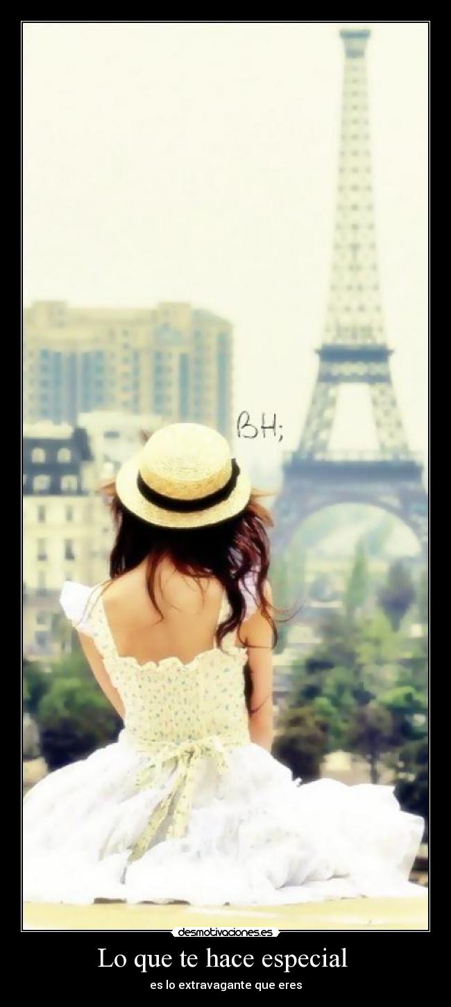 Lo que te hace especial -