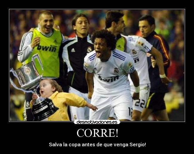 CORRE! - Salva la copa antes de que venga Sergio!