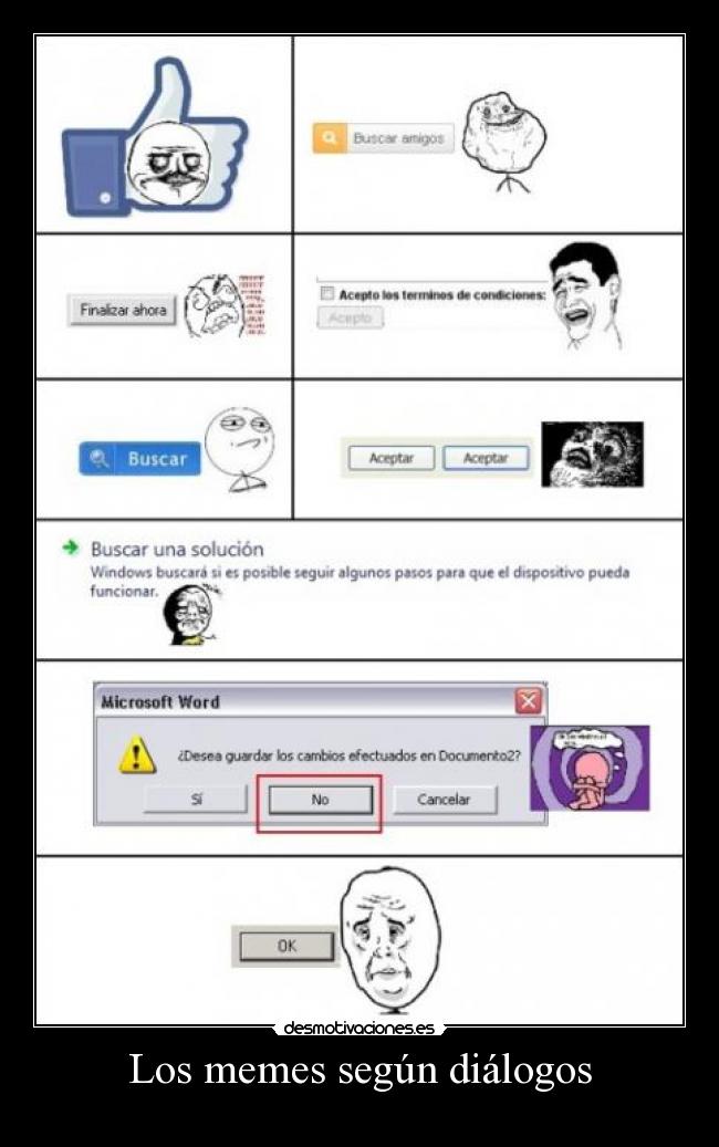 Los memes según diálogos -