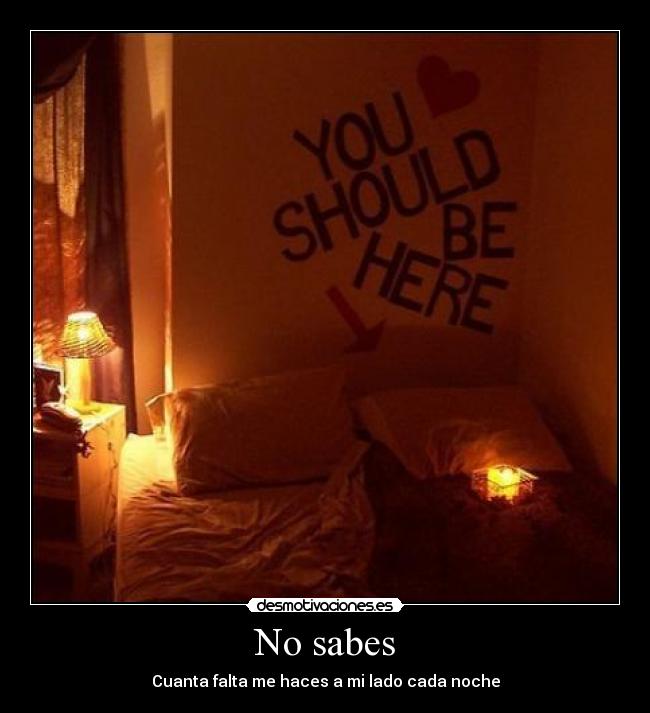No sabes - 