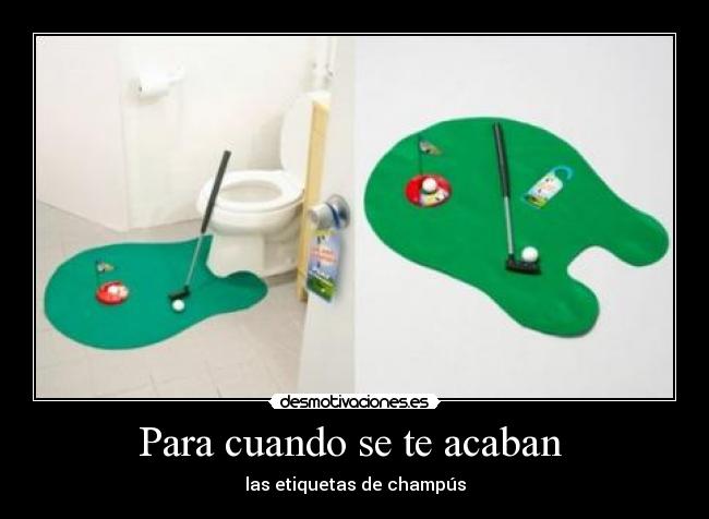 Para cuando se te acaban - las etiquetas de champús