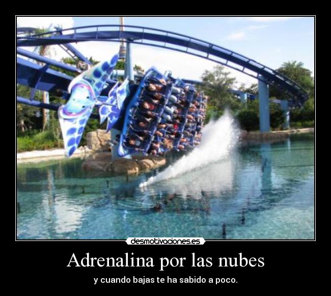 Adrenalina por las nubes - y cuando bajas te ha sabido a poco.