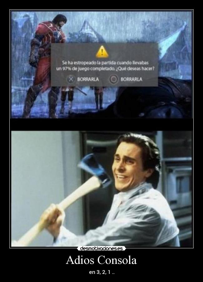 Adios Consola - en 3, 2, 1 ..