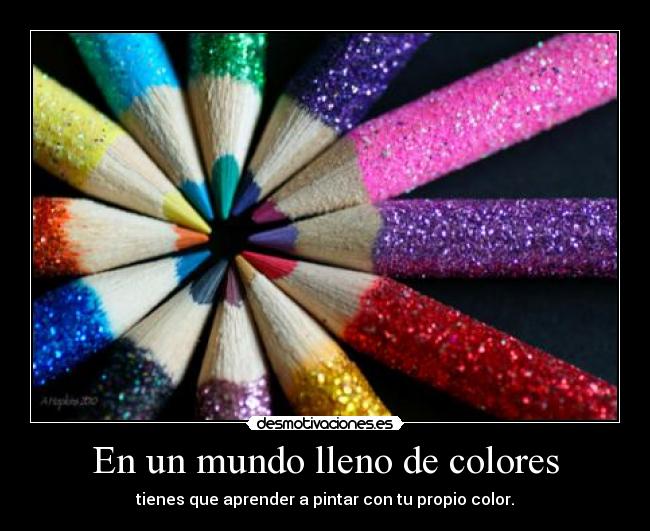 En un mundo lleno de colores -