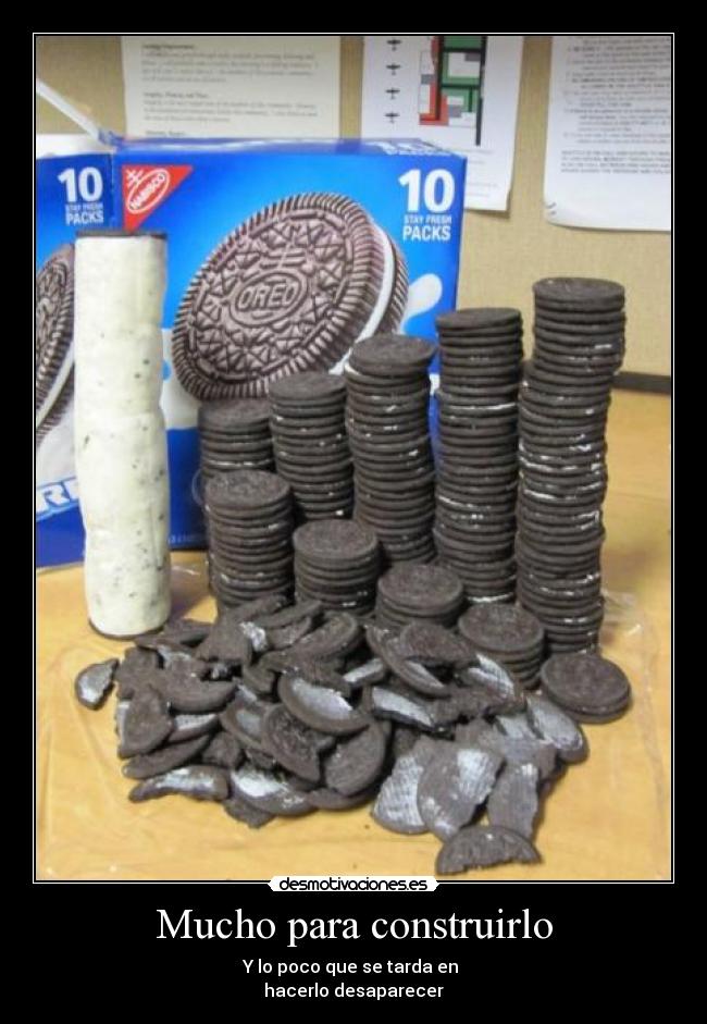 Mucho para construirlo -