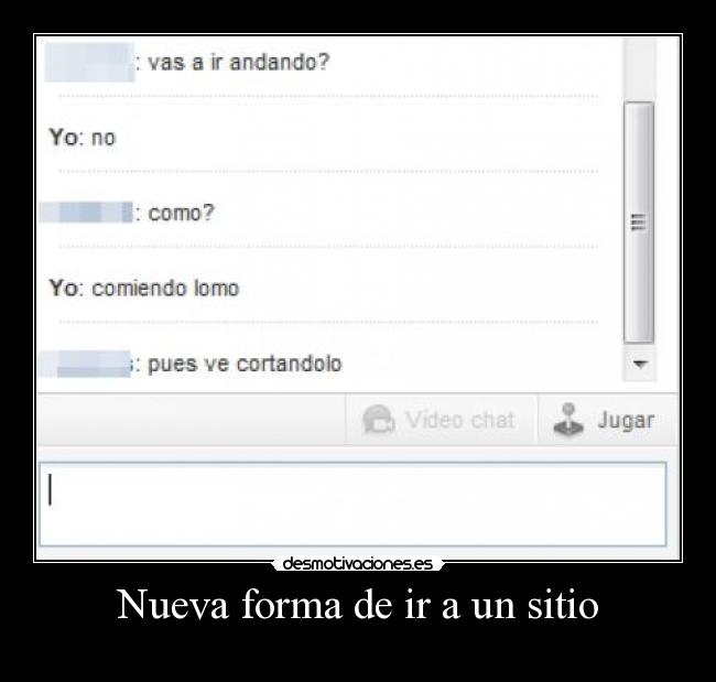 Nueva forma de ir a un sitio -