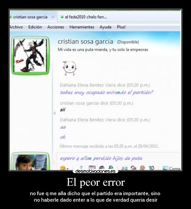 El peor error - 