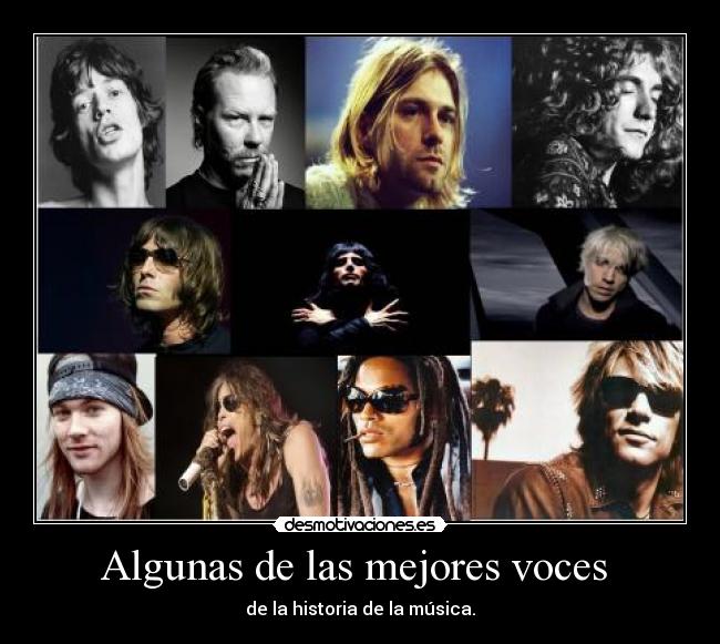 Algunas de las mejores voces -