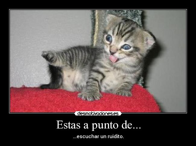 Estas a punto de... -