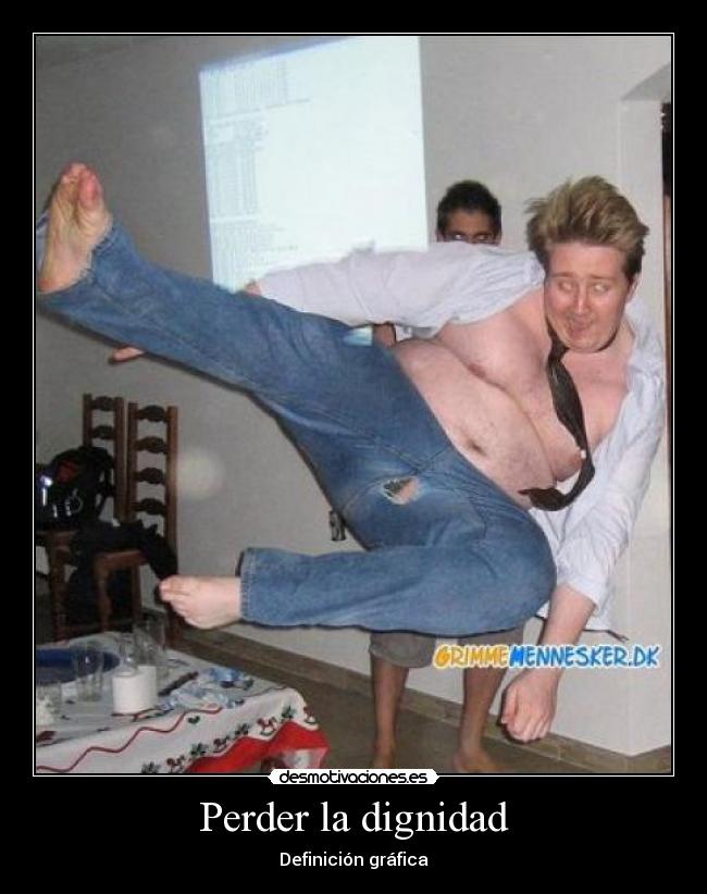 Perder la dignidad - Definición gráfica