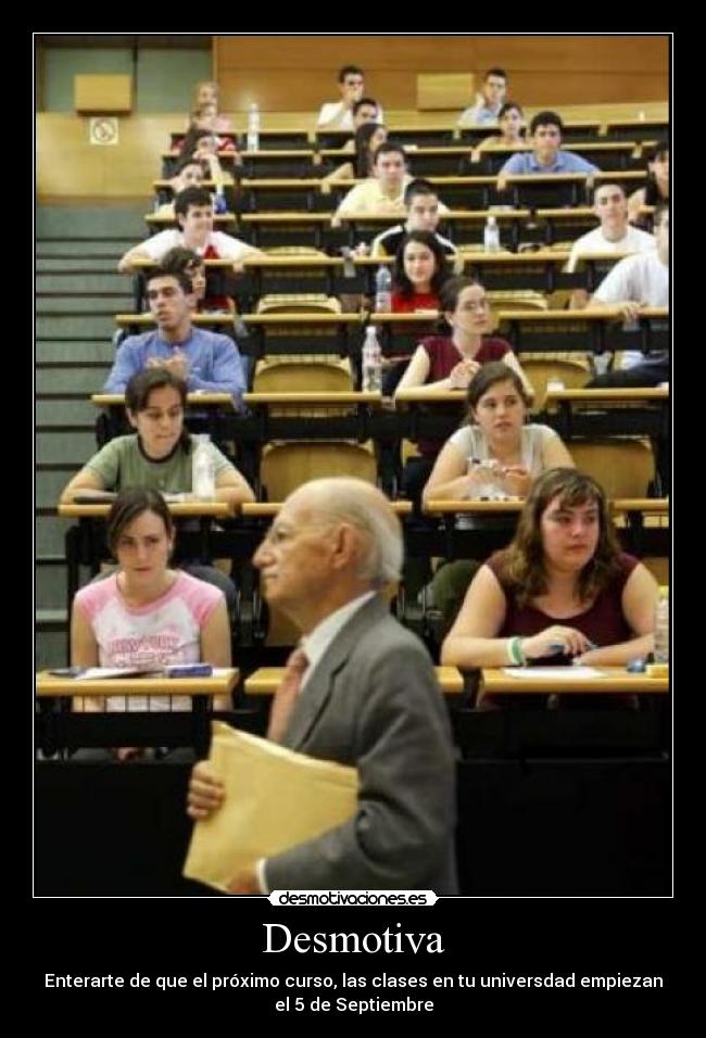 carteles desmotiva clases universidad desmotivaciones