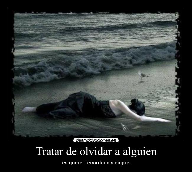carteles olvidar tratar olvidar alguien desmotivaciones