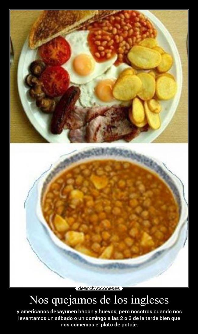 Nos quejamos de los ingleses -