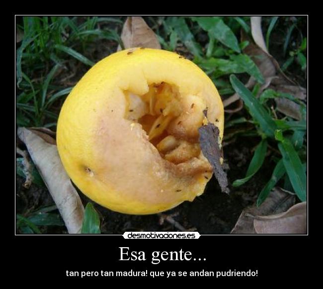 Esa gente... - 