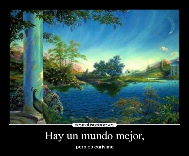  Hay un mundo mejor,  - pero es carísimo