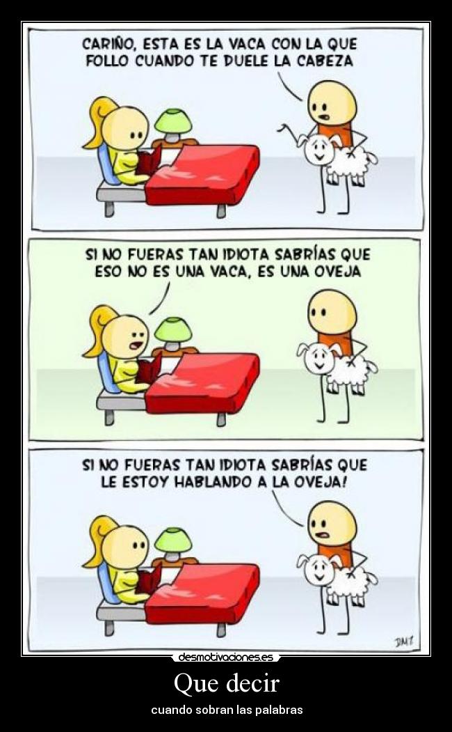 carteles vaca marido oveja mujer desmotivaciones