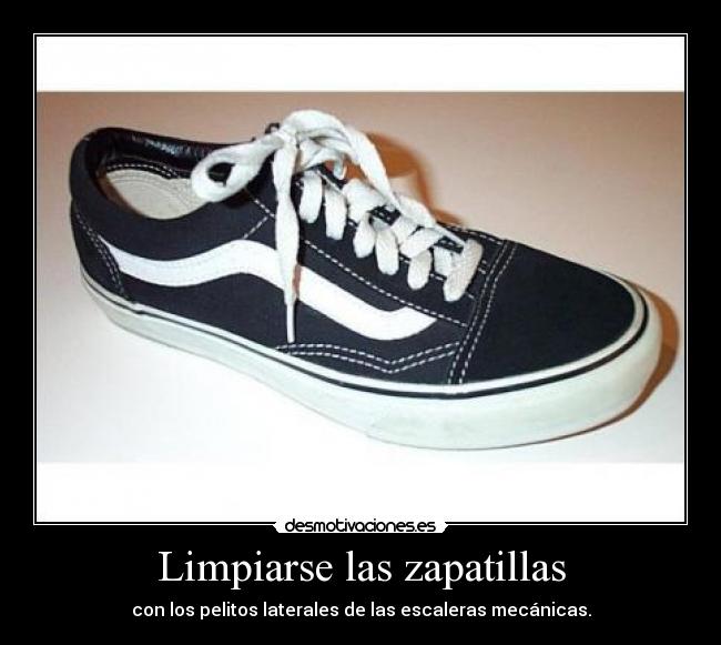 Limpiarse las zapatillas -