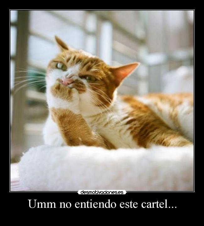 Umm no entiendo este cartel... -