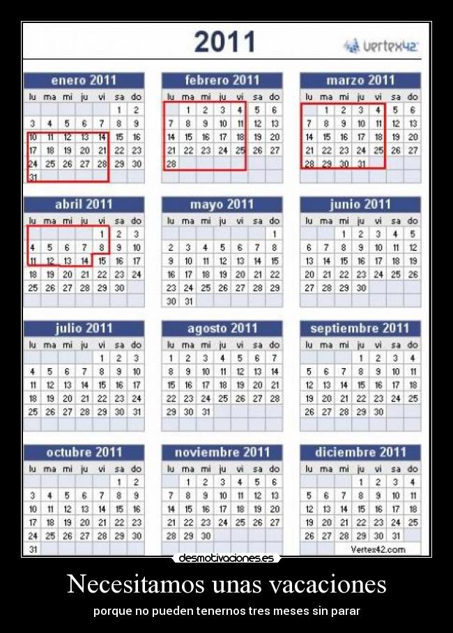 Necesitamos unas vacaciones - 