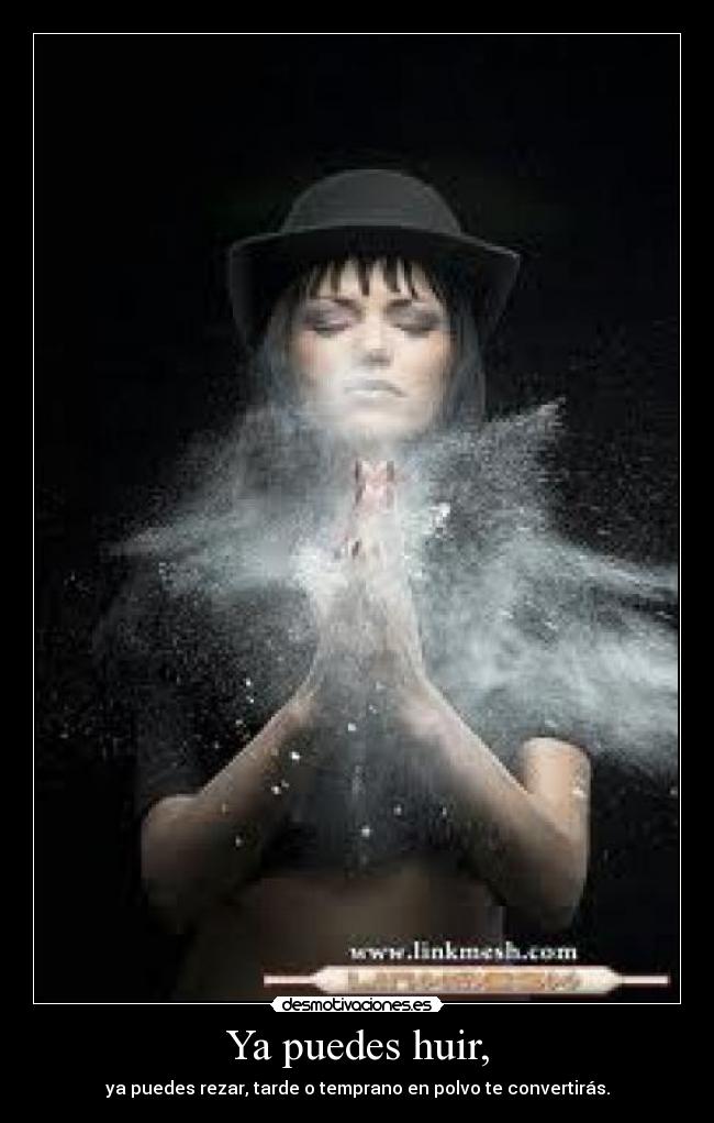 Ya puedes huir, -