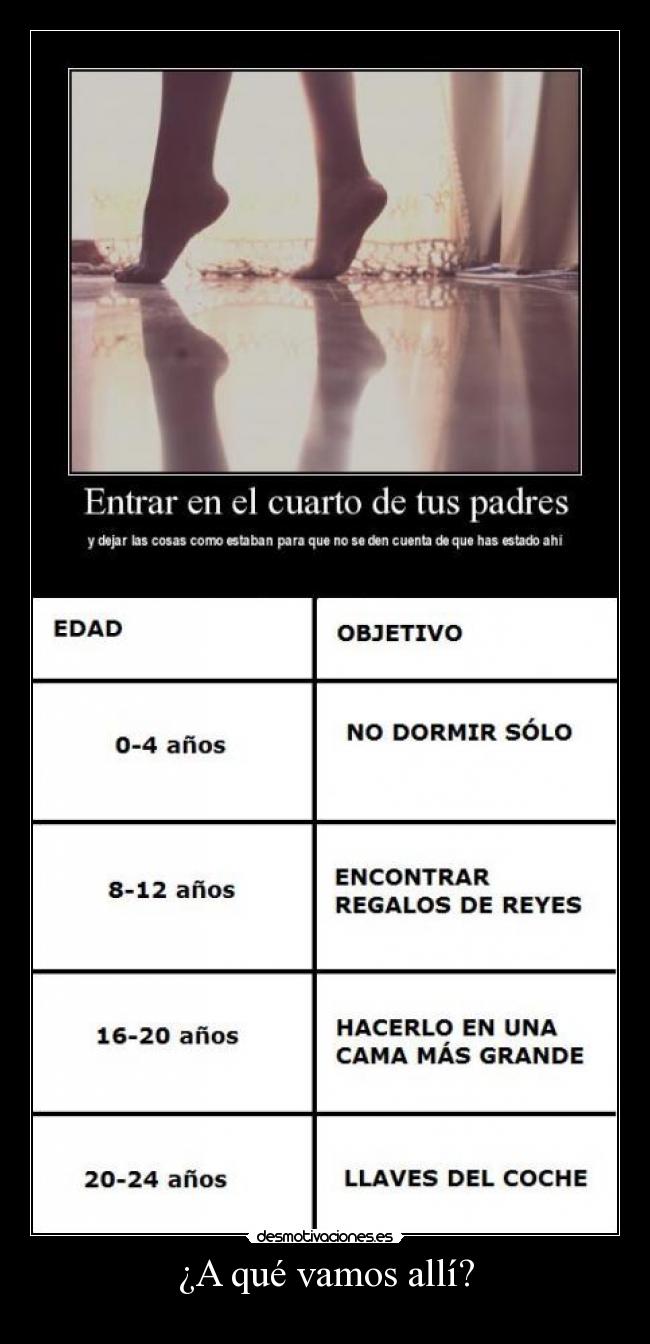 ¿A qué vamos allí? -