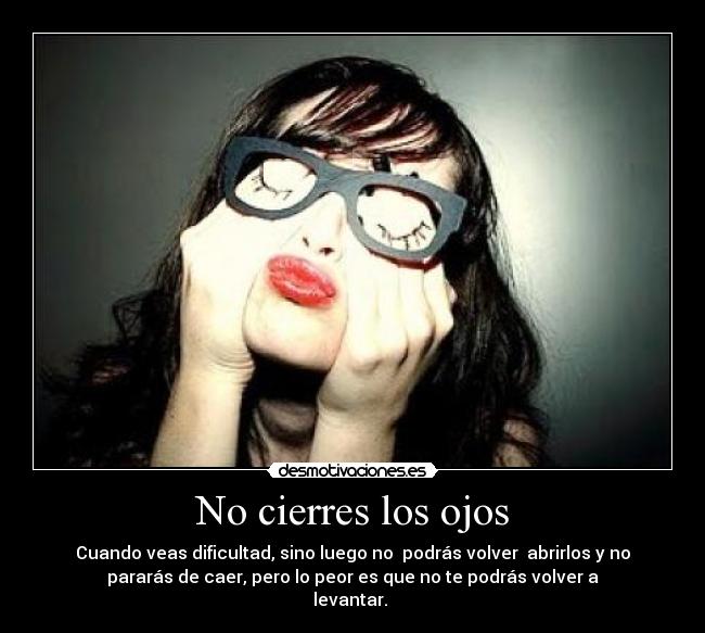 No cierres los ojos -