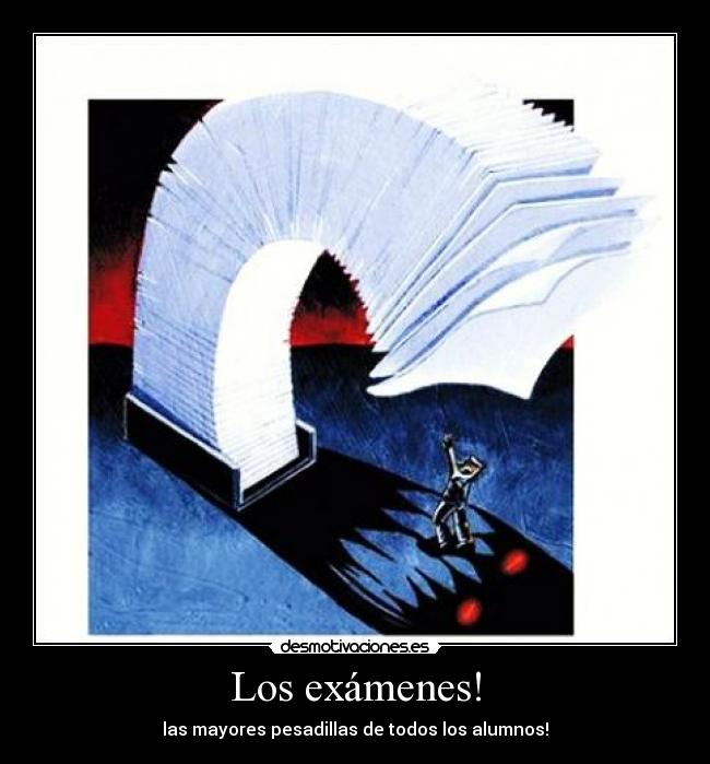 carteles examenes charlana desmotivaciones