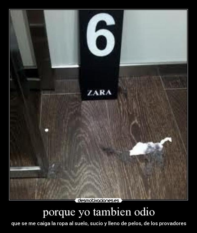 porque yo tambien odio -