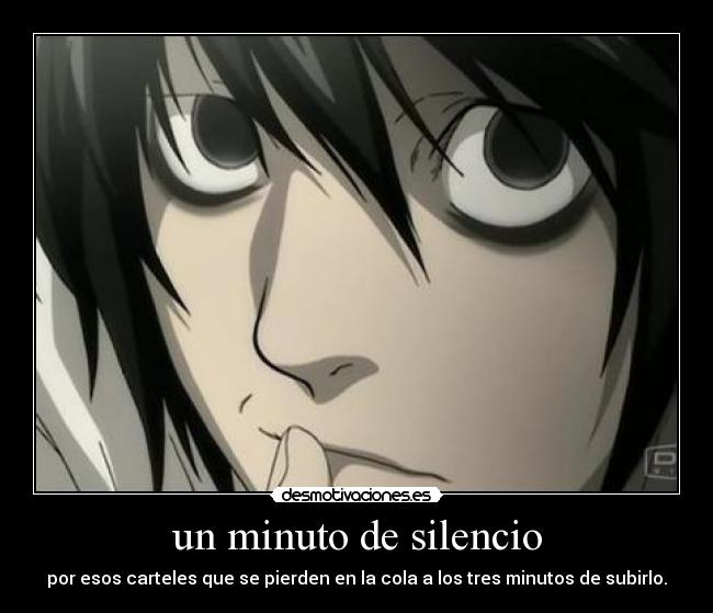 un minuto de silencio - 