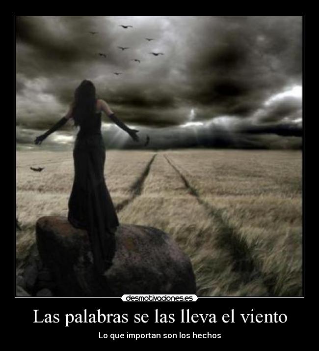 Las palabras se las lleva el viento -