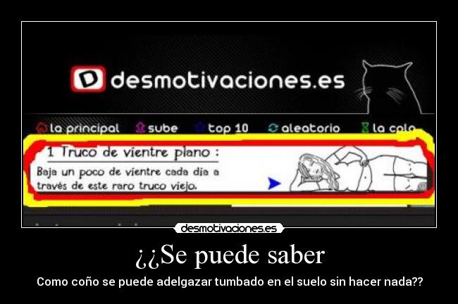 ¿¿Se puede saber - 