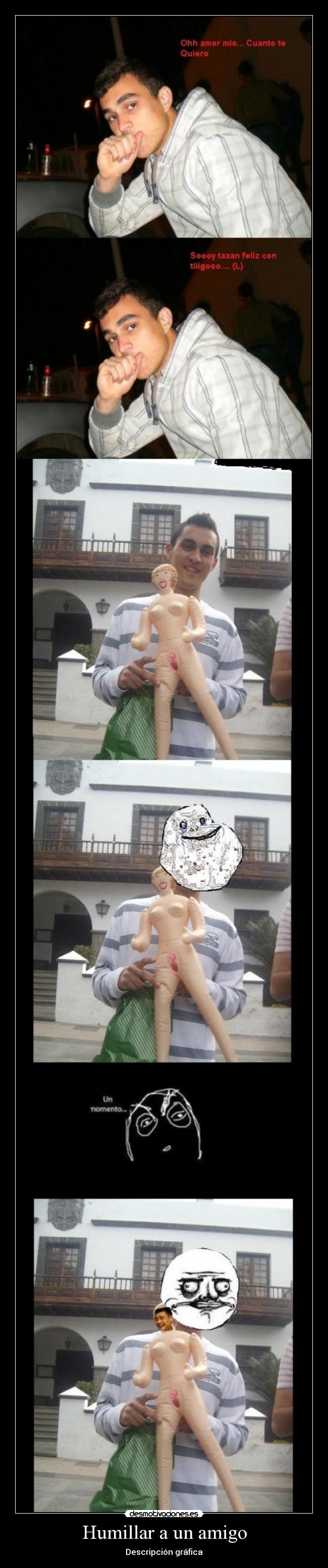 Humillar a un amigo - Descripción gráfica