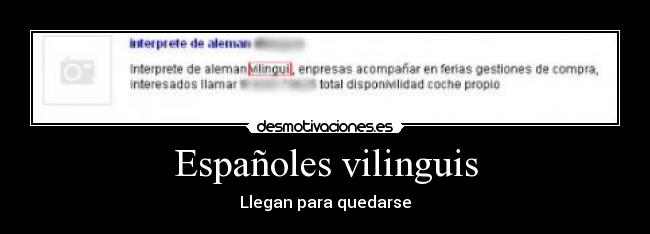 Españoles vilinguis -