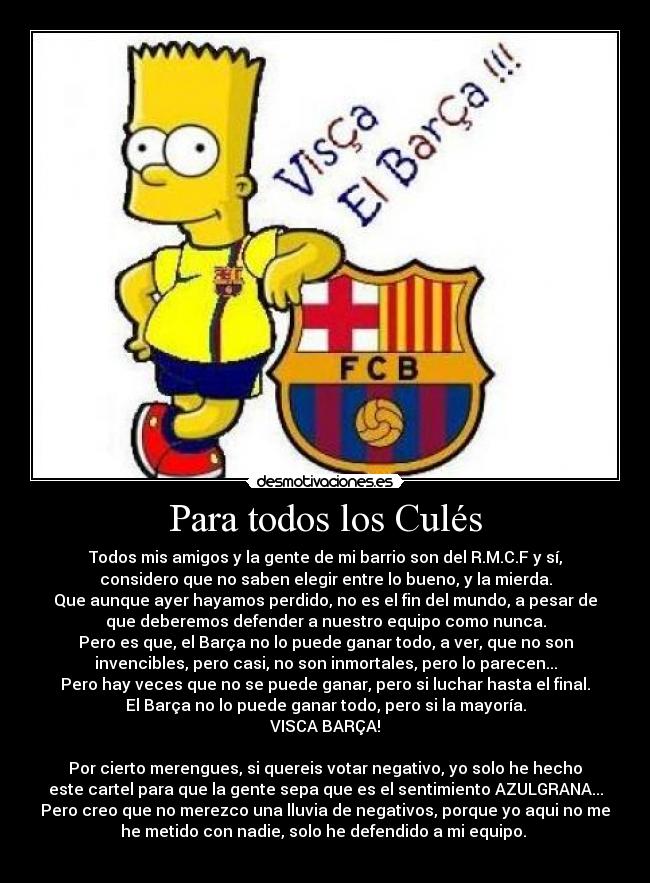 Para todos los Culés -