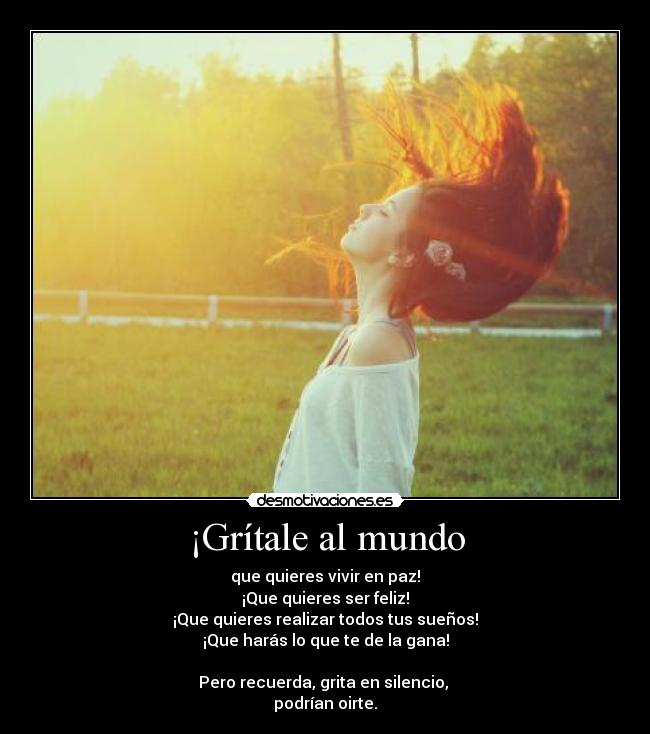 ¡Grítale al mundo - 