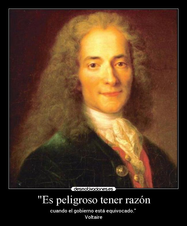 Es peligroso tener razón -