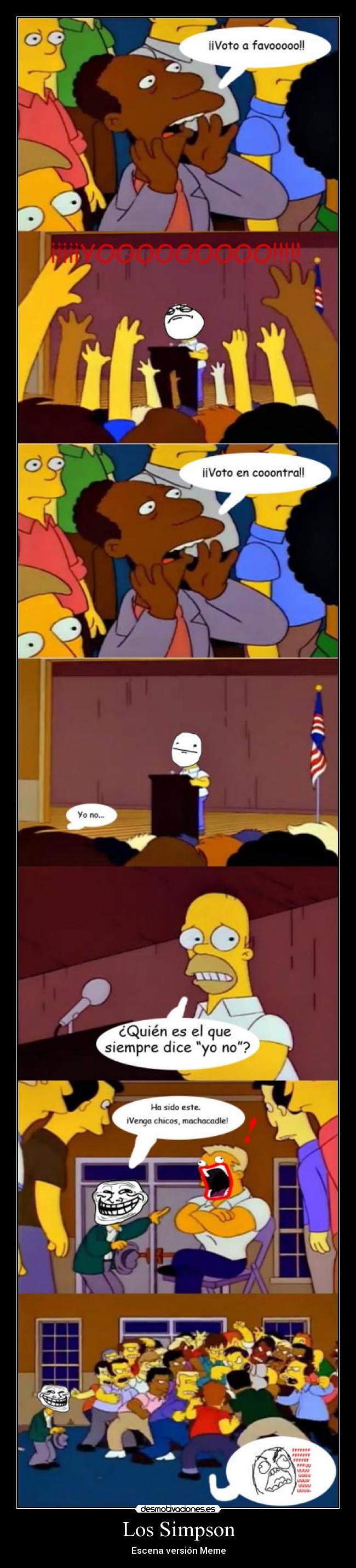 carteles los simpson version meme desmotivaciones