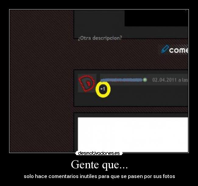 Gente que... -