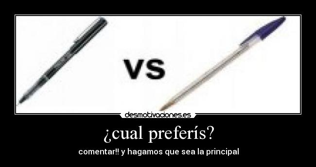¿cual preferís? -